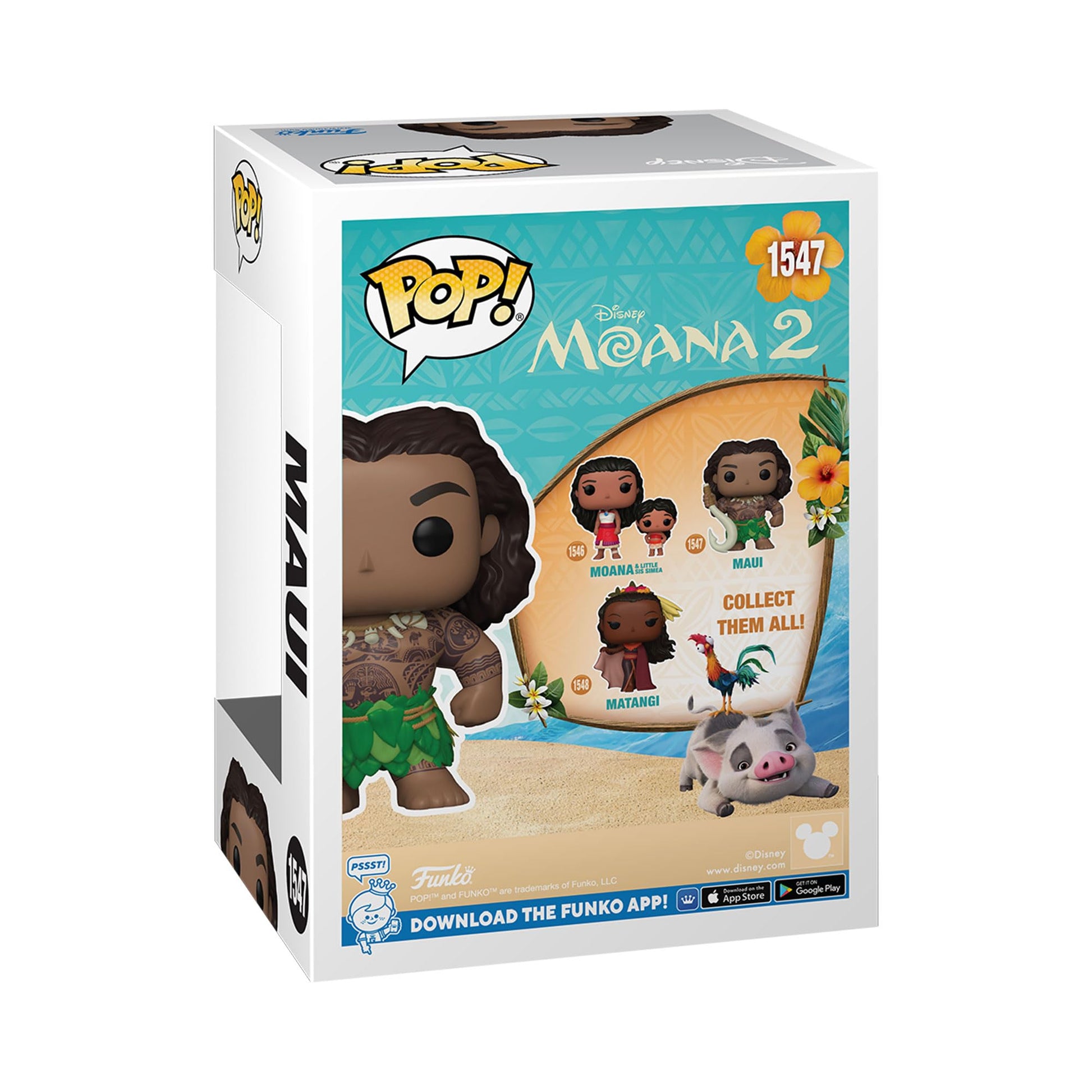 Funko POP Disney: Moana 2 - Maui - Collectable Vinyl Figure - Gift Idea - Official Merchandise - for Kids & Adults - Movies Fans - Model Figure for