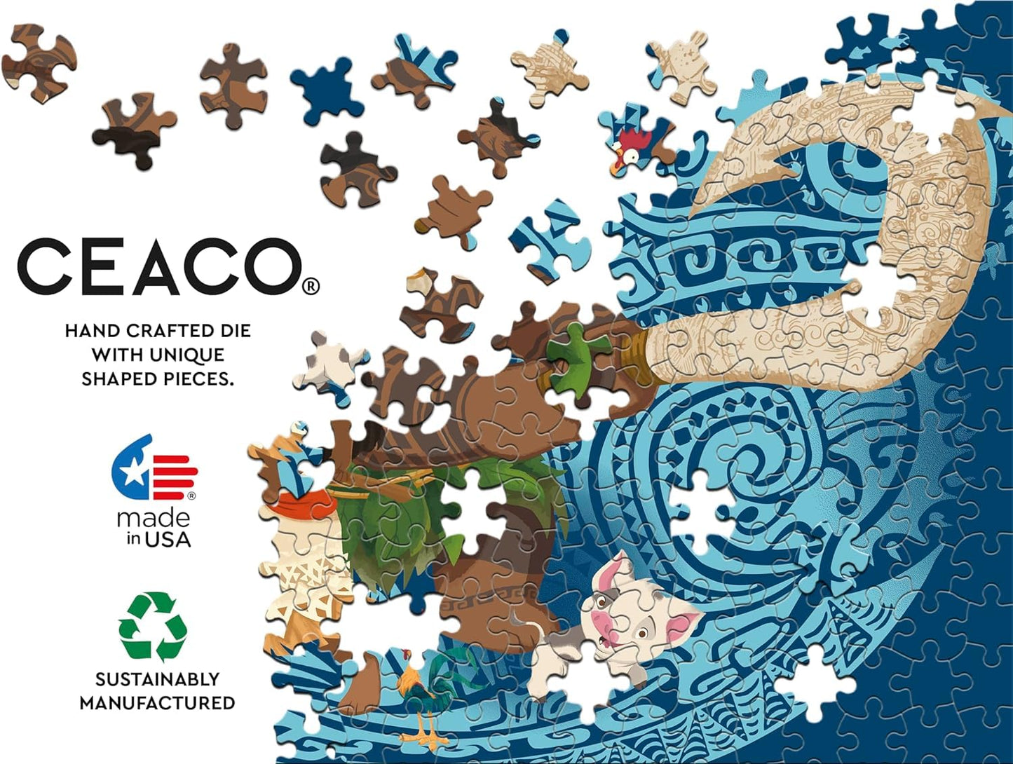 Ceaco - Disney Moana and Maui - 300 Large Piece Jigsaw Puzzle for Adults
