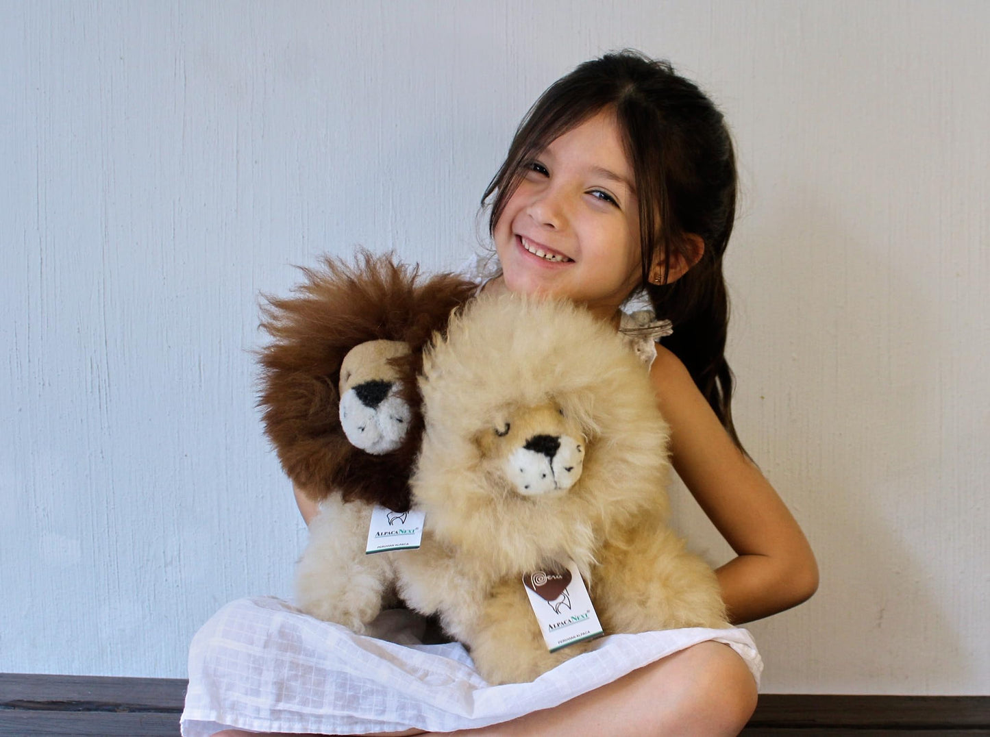 AlpacaNext Alpaca Lion Stuffed Animal Crafted in Luxury Alpaca Wool - Hypoallergenic & Ultra-Soft Toy Perfect for Cute Nursery Decor and a Huggable