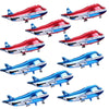 10 PCS Airplane Balloons Foil Mylar Balloons for Baby Shower Toys Themed Party Birthday Decoration Supplies (Red, Bule?