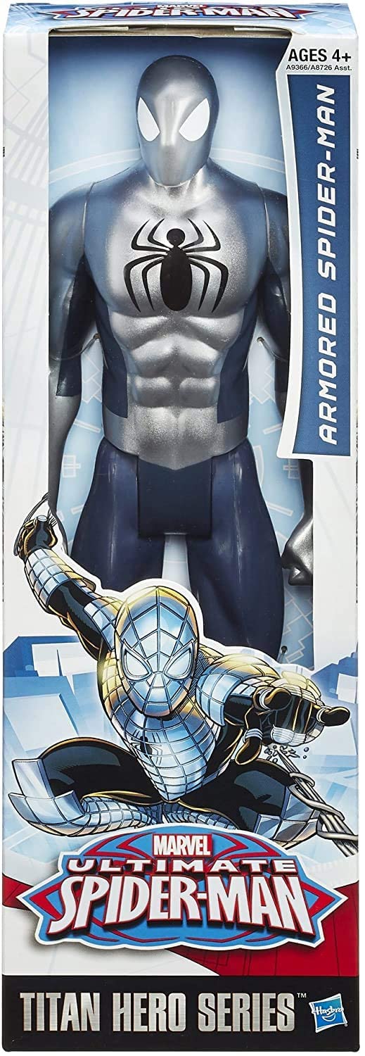 Marvel Ultimate Spider-Man Titan Hero Series Armored Spider-Man Figure - 12 Inch
