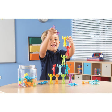 Learning Resources Buddy Builders, Fine Motor, Hand Eye Coordination Toy, 32 Pieces, Ages 3+