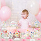 Baby in Bloom Baby Shower Decorations Honeycomb Centerpiece, 12PCS Wildflower Baby Shower Honeycomb Centerpiece A Little Wildflower Is On The Way