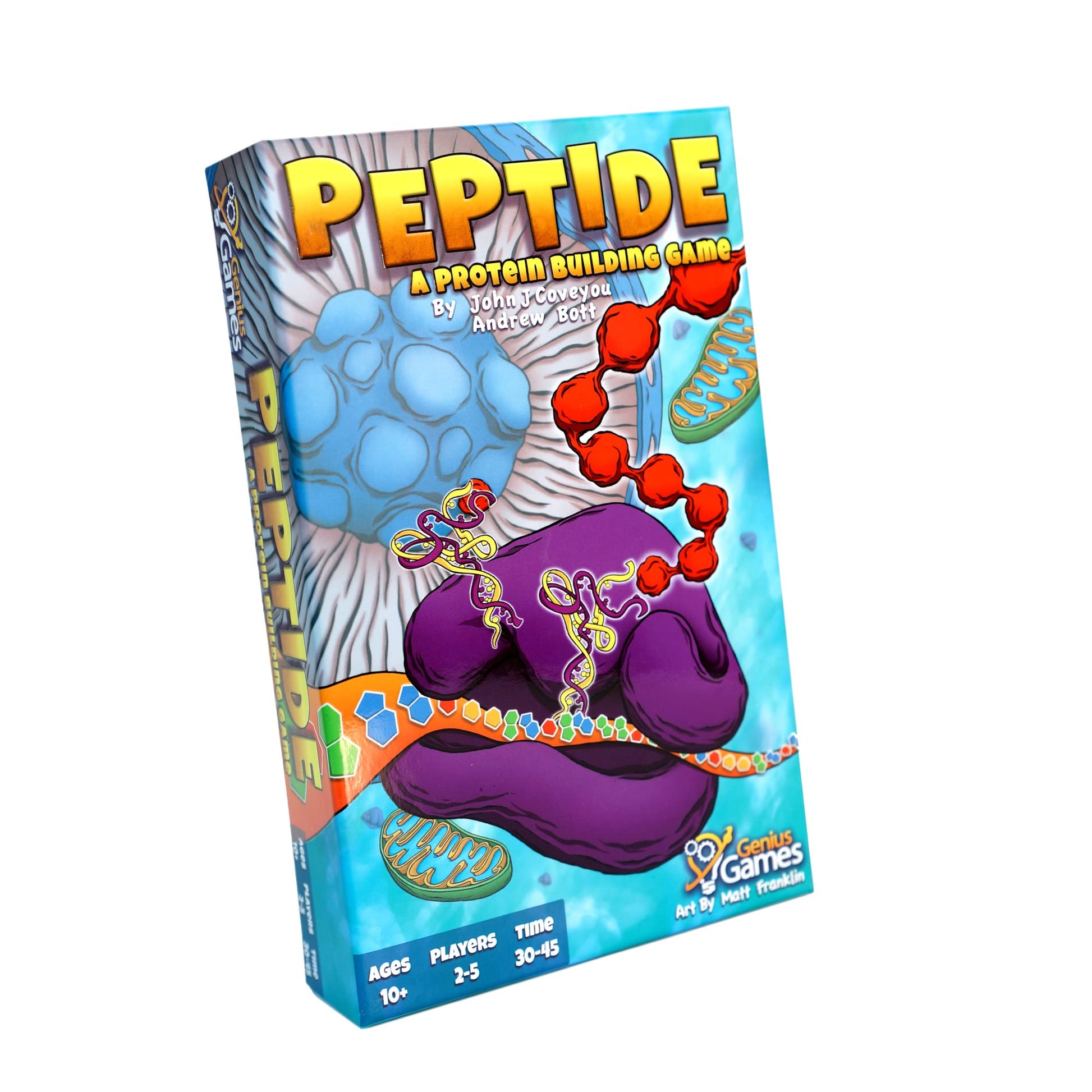 Genius Games Peptide: A Protein Building Game | A Strategy Card Game with Accurate Science for Gamers and Teachers | Teaches Amino Acids, mRNA