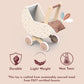 SPEEDY MONKEY Wooden Doll Stroller Pram Pretend Play Push Toy Toddlers