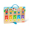 Melissa & Doug My Daily Routines Chart, Wooden Daytime and Nighttime Habit Tracker with Multi-Lingual Stickers, Hands-On, Screen-Free Preschool Toys