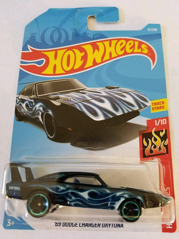 Hot Wheels 2019 Hw Flames 1/10 - '69 Dodge Charger Daytona (Black)