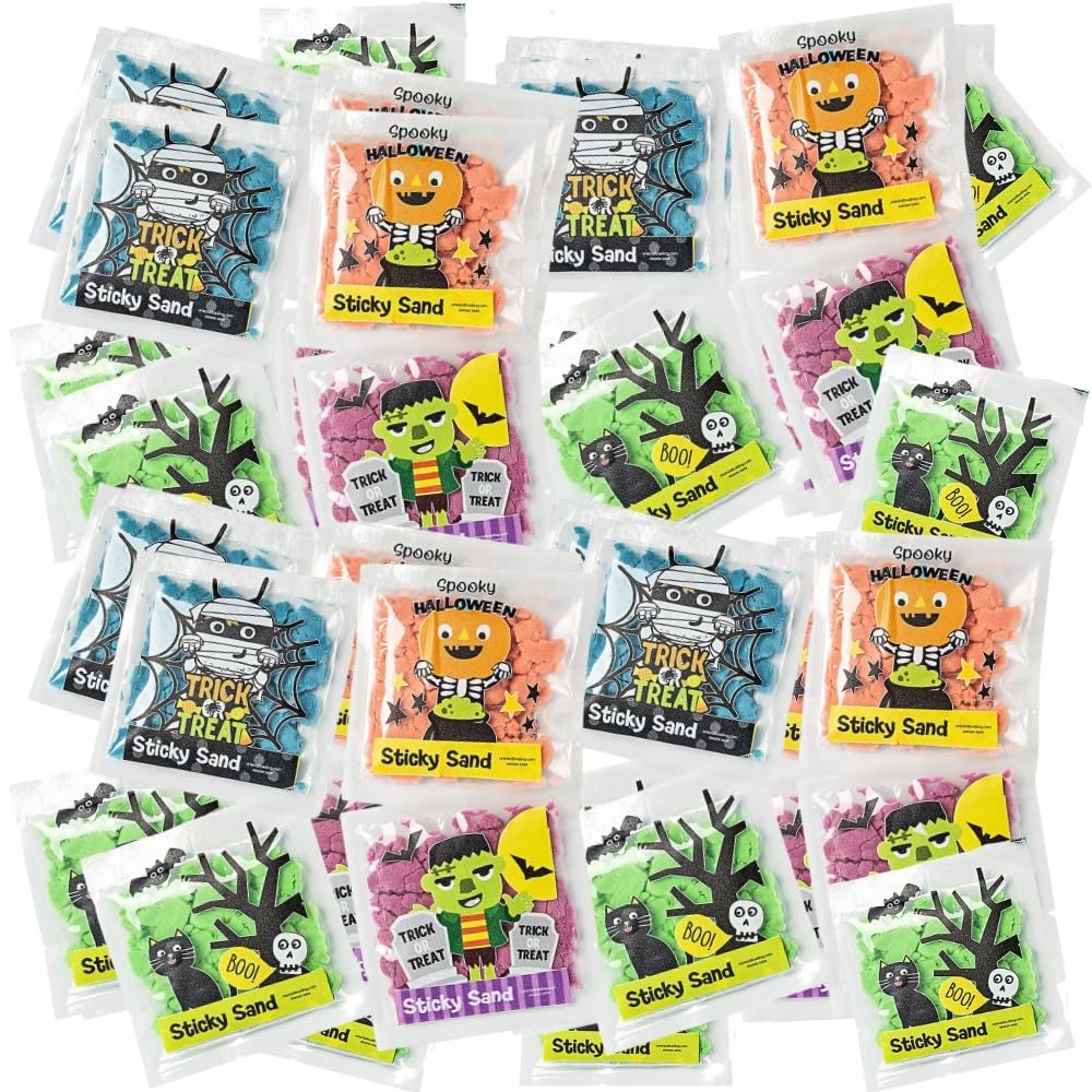 Fun Express Ghoul Gang Sticky Sand - Toys - 48 Pieces