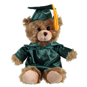 Plushland Teddy Bear Stuffed Animal Plush Toys Present Gifts for Graduation Day, Personalized Text, Name or Your School Logo on Gown, Best for Any