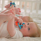 Nuby Geo Zoos Massaging Teether - Baby Teething Toy - Soft Easy Grip - 3+ Months - Dino - Easter Basket Stuffer
