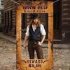 Large Western Wanted Poster Western Cowboy Party Decoration Wanted Photo Booth Frame Wild West Selfie Banner Backdrop for West Cowboy Birthday Party