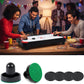 10-piece Set Mini Air Hockey Pushers and Pucks, Strikers Goal Handles Pushers Paddles Air Hockey Table Replacement Accessories, (2 Pushers, 4 Pucks,4