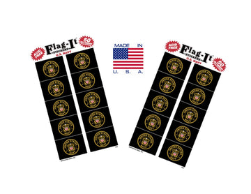 Made in The USA! 2 Packs of Flag-It Navy Flag Stickers, 100 Naval Sticker Decals
