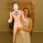 Vaulted Skulls & Co Inflatable John Doll | Inflatable Boyfriend | Blow Up Man Doll | Blow Up Boyfriend | Bachelorette Party Decorations | Gag Gift for