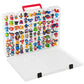 AISLE 3 ESSENTIALS Mini Toy Organizer Box 48 Compartment Storage Case, Clear Plastic Organizer with Adjustable Dividers, Portable Small Parts Storage