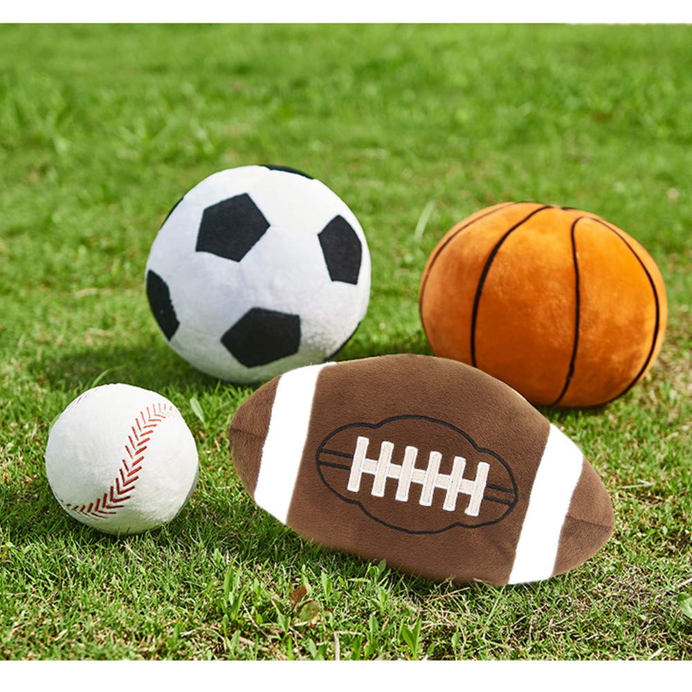 XIZHI 11 Inch Football Plush Pillow Fluffy Soft Stuffed Sports Plush Toy