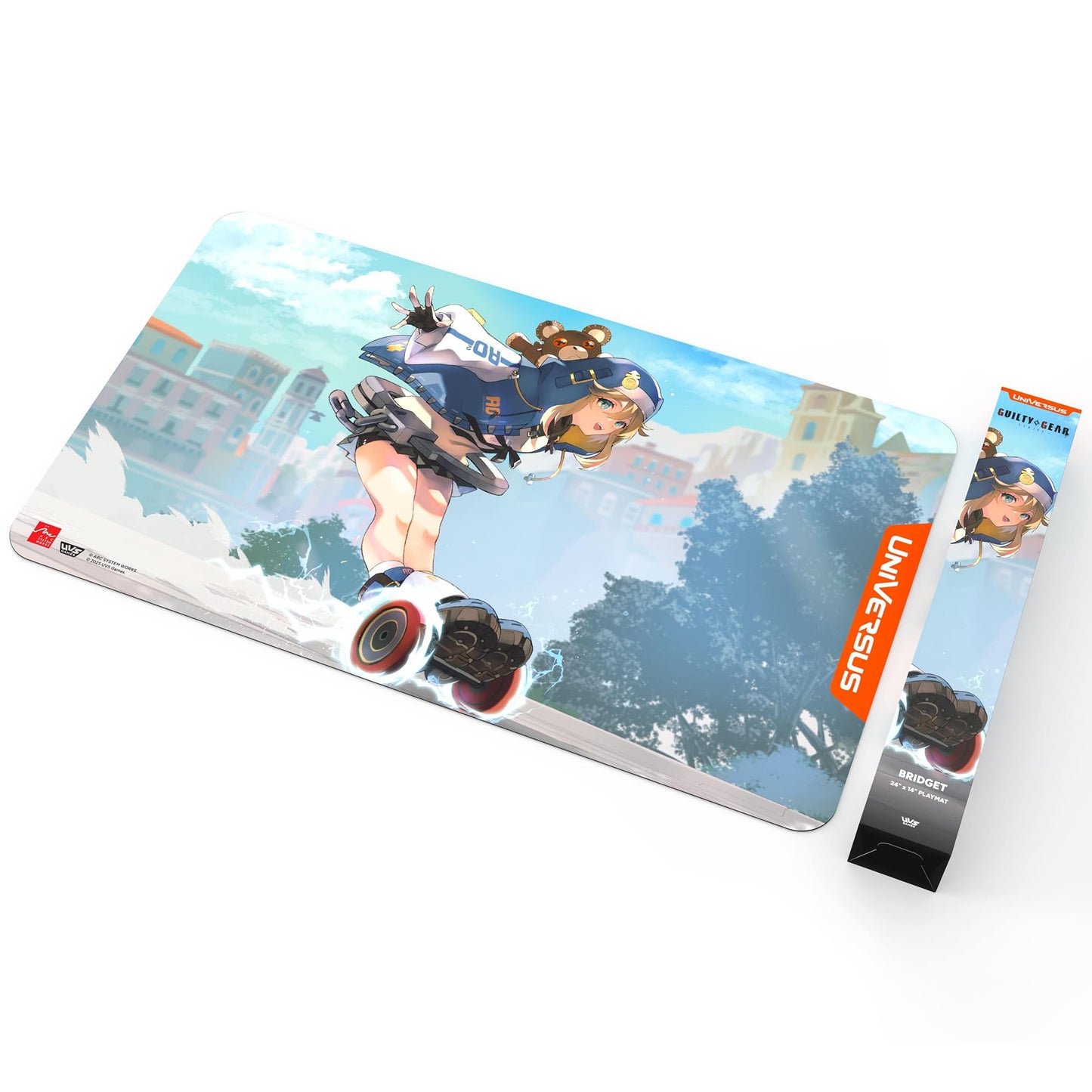 UniVersus: Guilty Gear - Strive - Playmat: Bridget - 24x14 Neoprene Mat, Exclusive Character Art, Tabletop Trading Card Game Accessory, Collectible