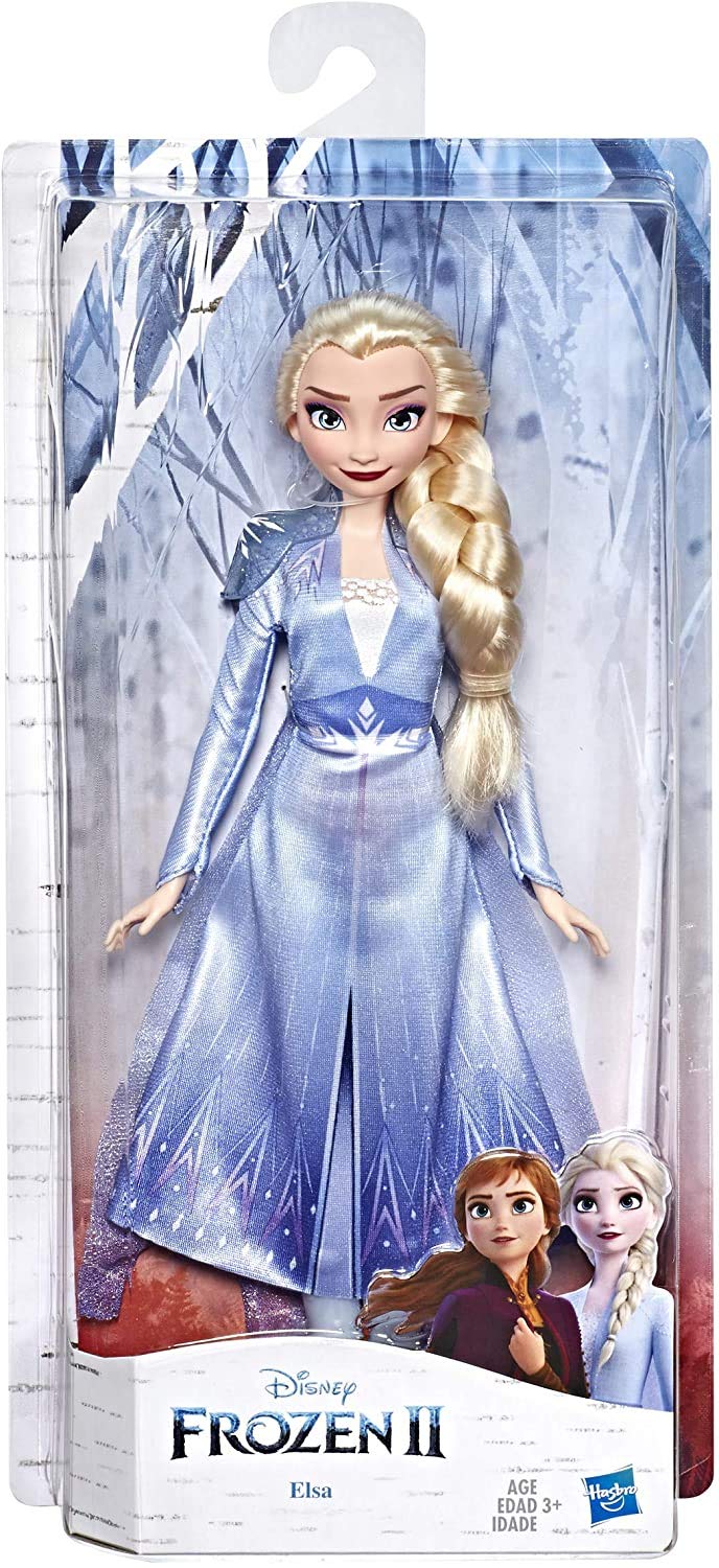 Disney Frozen Elsa Fashion Doll with Long Blonde Hair & Blue Outfit Inspired by Frozen 2 - Toy for Kids 3 Years Old & Up