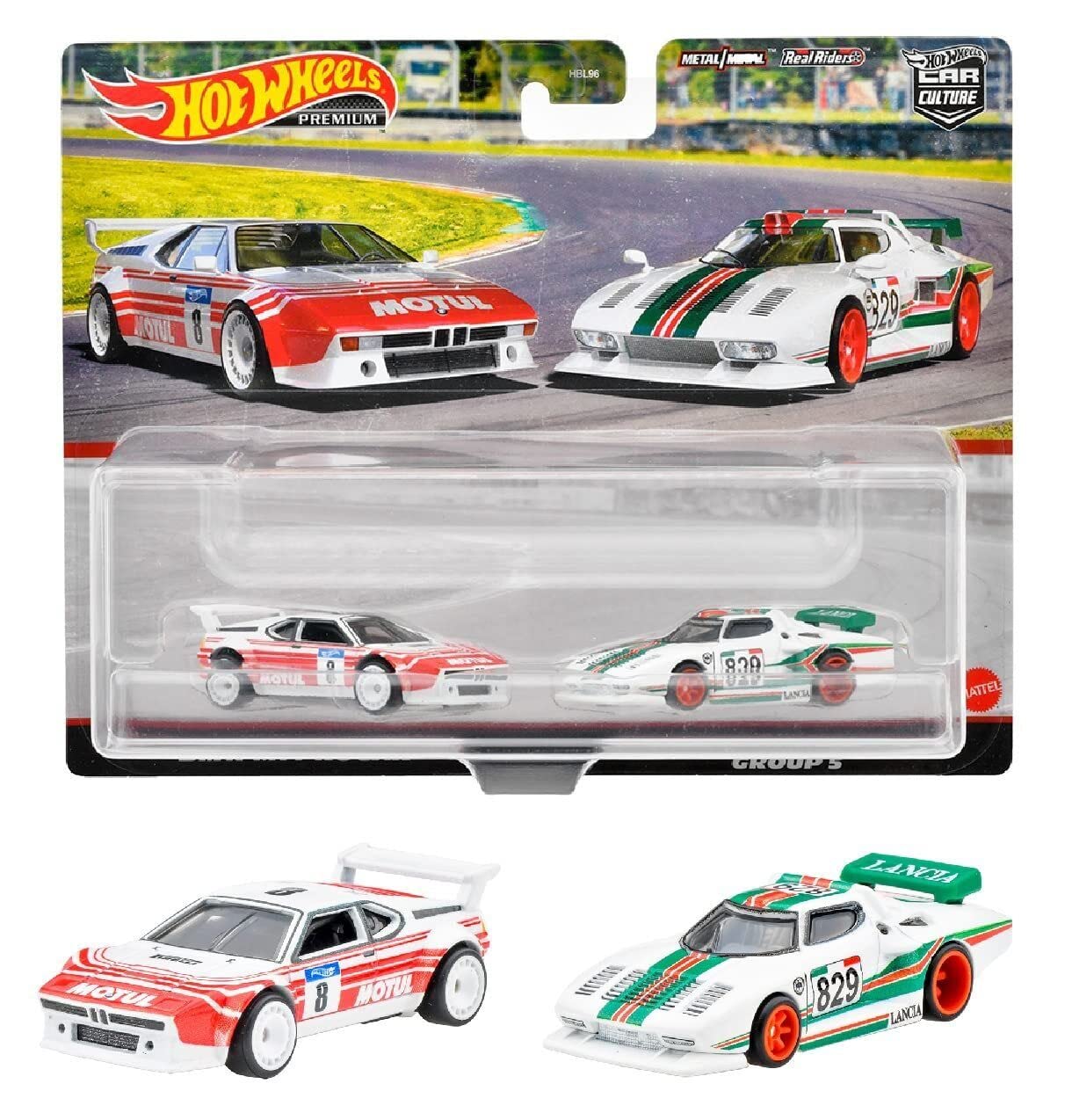 Hot Wheels Premium Car Culture 2-Pack BMW M1 Procar and Lancia Stratos Group 5
