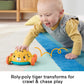 Fisher-Price Baby Toys Set With Fine Motor Toy, Stacking Cups & Push Car, Sit & Crawl Gift Set