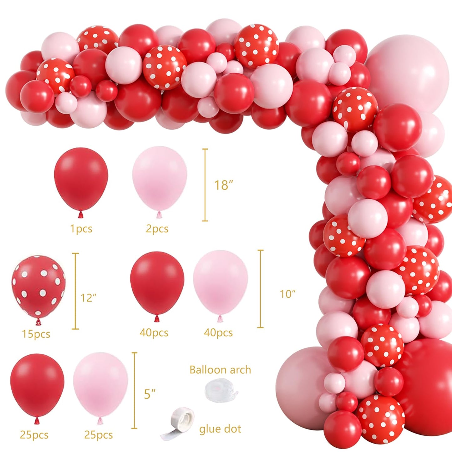 Berry Baby Girl 1st Birthday Decor, Strawberry First Birthday Decorations for Girls with Balloon Arch, Party Backdrop, High Chair Banner, Crown, Photo