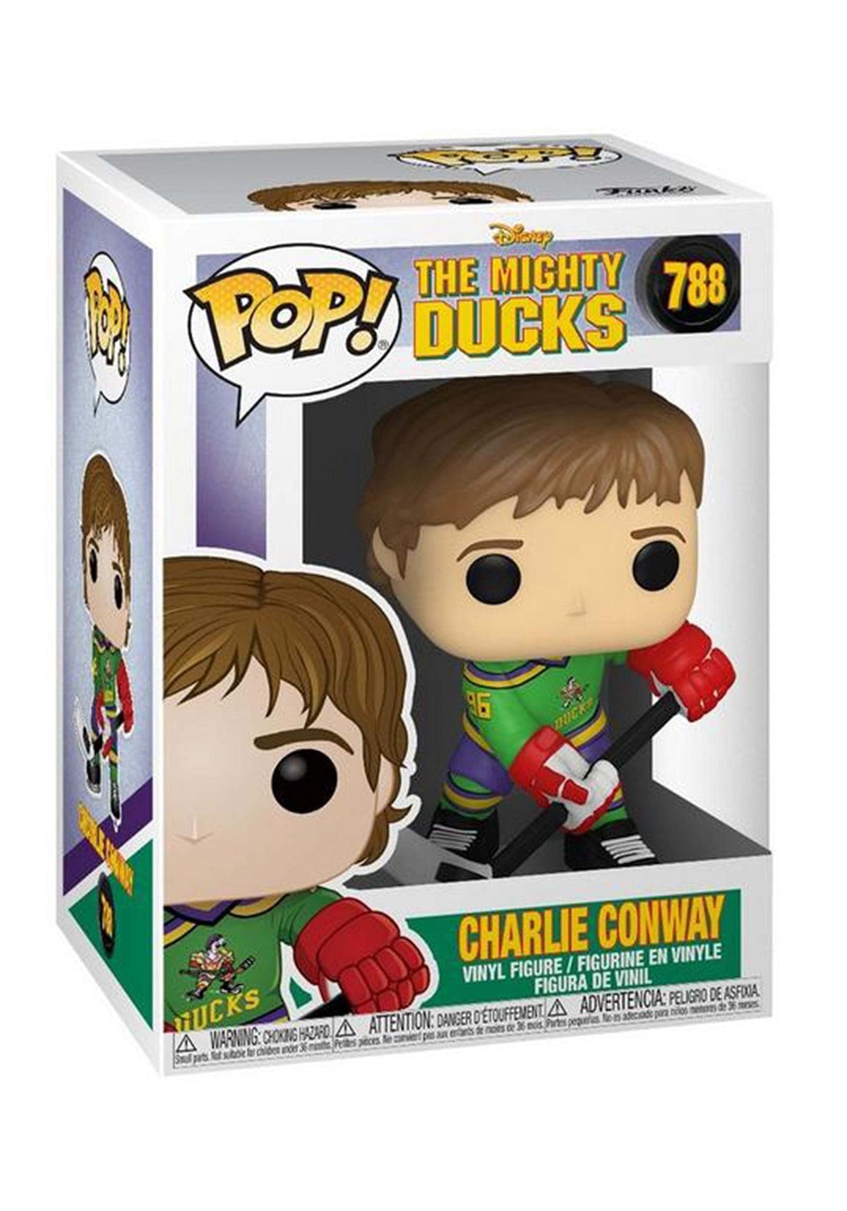 Funko Pop! Disney: Mighty Ducks - Charlie Conway, Multicolor