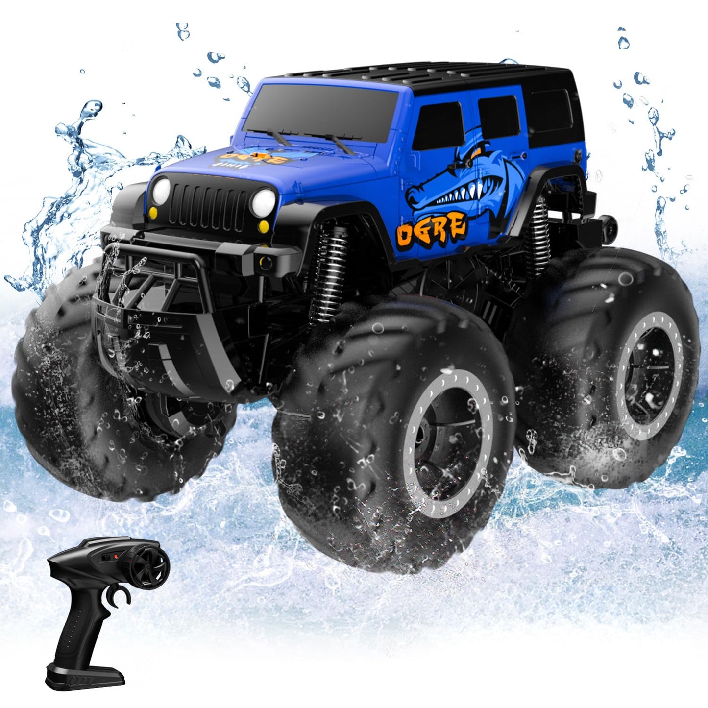 STEMTRON Amphibious Remote Control Car 1:16 All Terrain Monster Truck