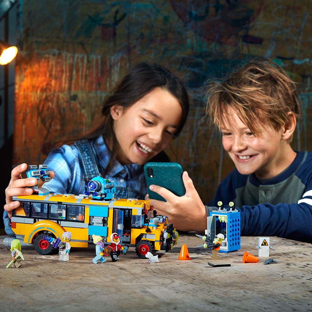 LEGO Hidden Side Paranormal Intercept Bus 3000 70423 Augmented Reality (AR) Building Kit with Toy Bus, Toy App Allows for Endless Creative Play with