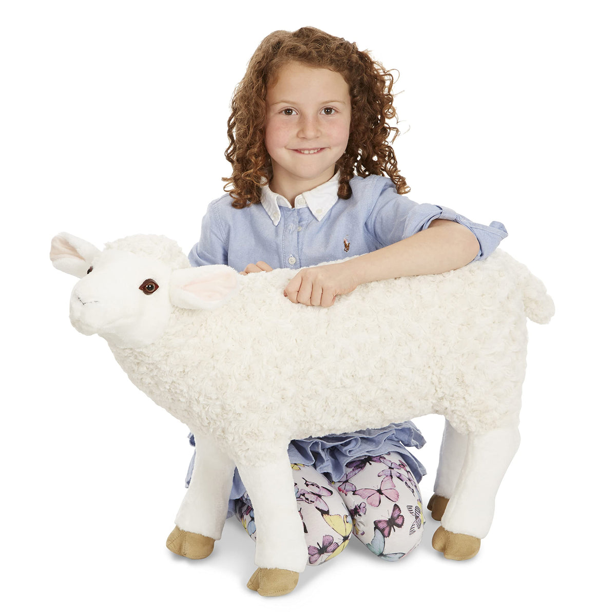 Melissa & Doug Giant Sheep - Lifelike Stuffed Animal (Nearly 2 feet Tall)