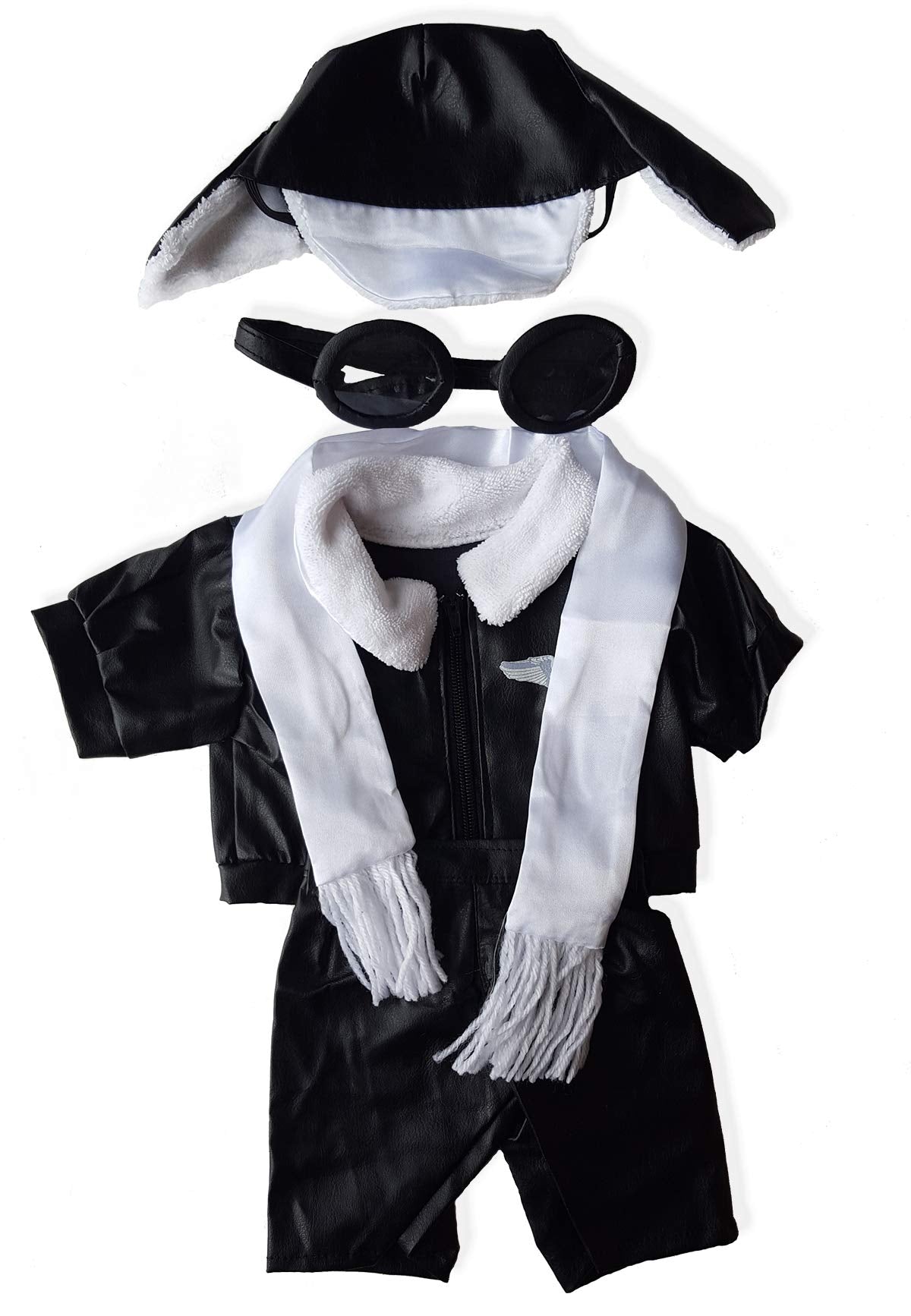 Pilot Wings Teddy Bear Clothes Outfit Fits Most 14"-18" Build-a-Bear and Make Your Own Stuffed Animals