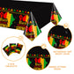 Ertyjikg 3 Pack Black History Month Tablecloths Plastic Disposable Rectangular Tablecloths for African American Heritage Festival Party Dining