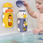 iPlay, iLearn Baby Bath Toys, Toddler Waterfall Bathtub Toy W/ Suction Cup, Kids Water Spinner for Tub Pool, Infant Duck Elephant Shower Bathtime