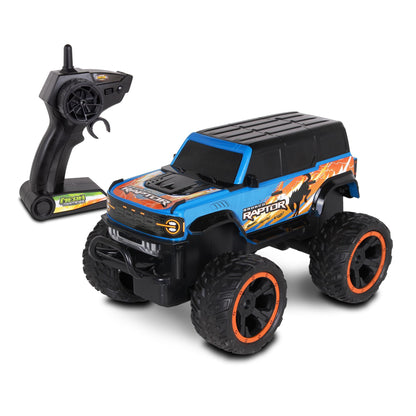 NKOK RC Ford Bronco Raptor Monster Truck; Rear Wheel Drive for Drifting Mastery; Bouncy and Grippy Tires