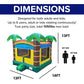JumpOrange 14x14ft Safari Commercial Grade 15oz PVC Bounce House