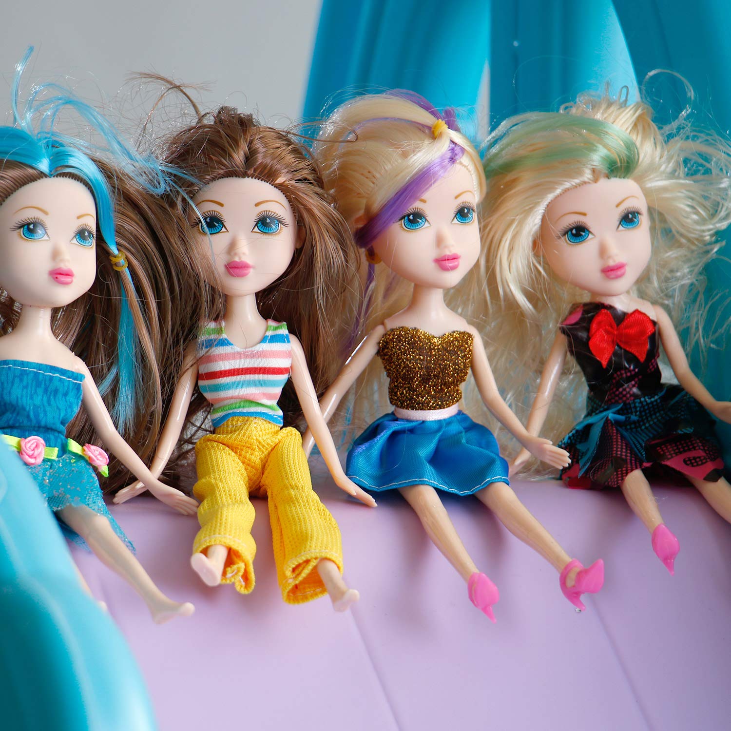 Liberty Imports 12 Pack: American Fashion Beauty Dolls in Individual Boxes - 10" Girls Runway Divas Multipack Toys Bundle Bulk Party Favors Supplies