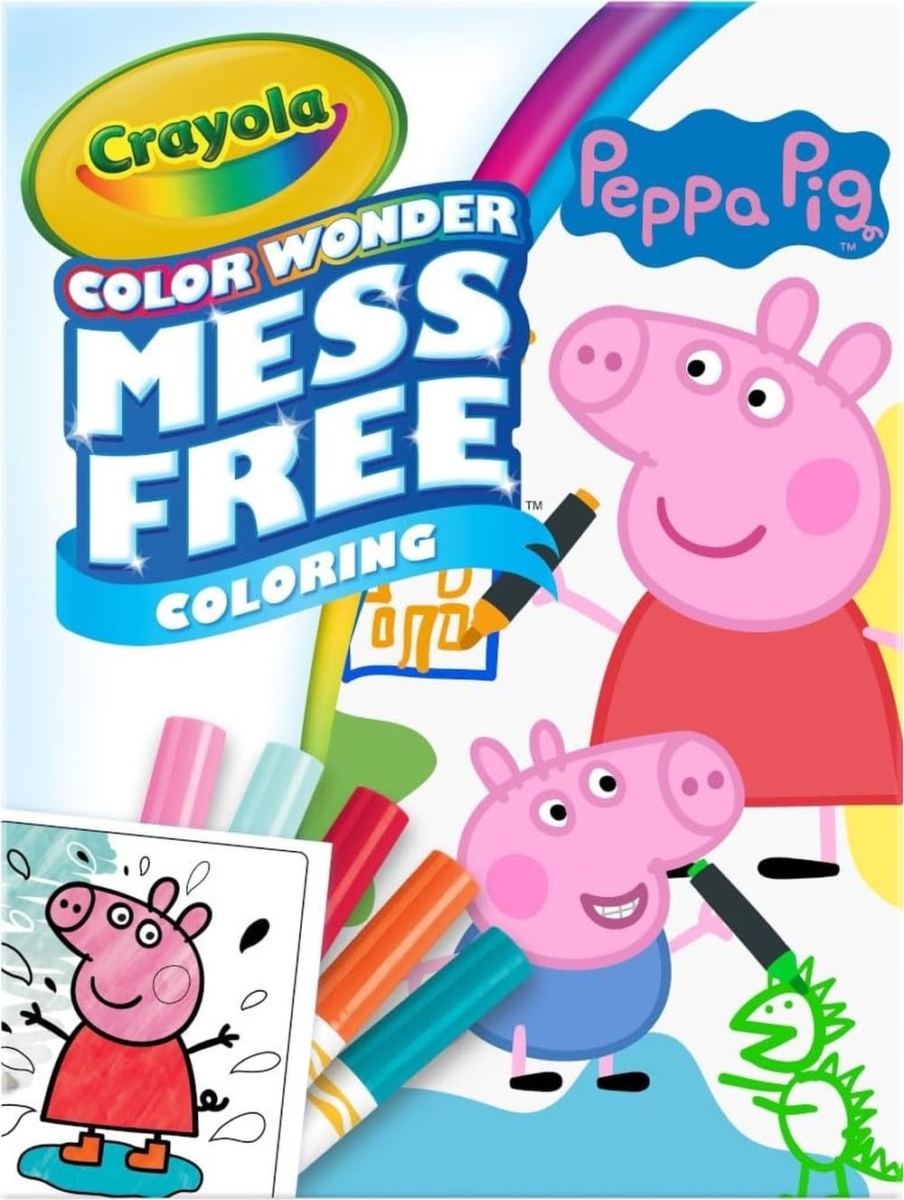 Crayola Peppa Pig Color Wonder Activity Set, Mess Free Peppa Pig Coloring Pages for Toddlers, Peppa Pig Toys, Toddler Gifts