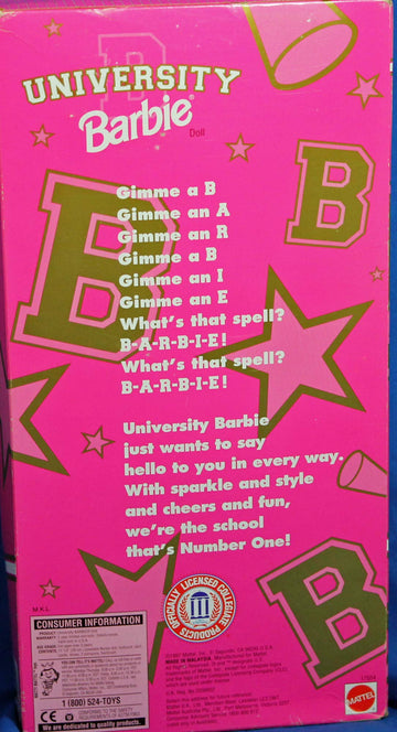 Barbie University Tennessee Cheerleader Doll