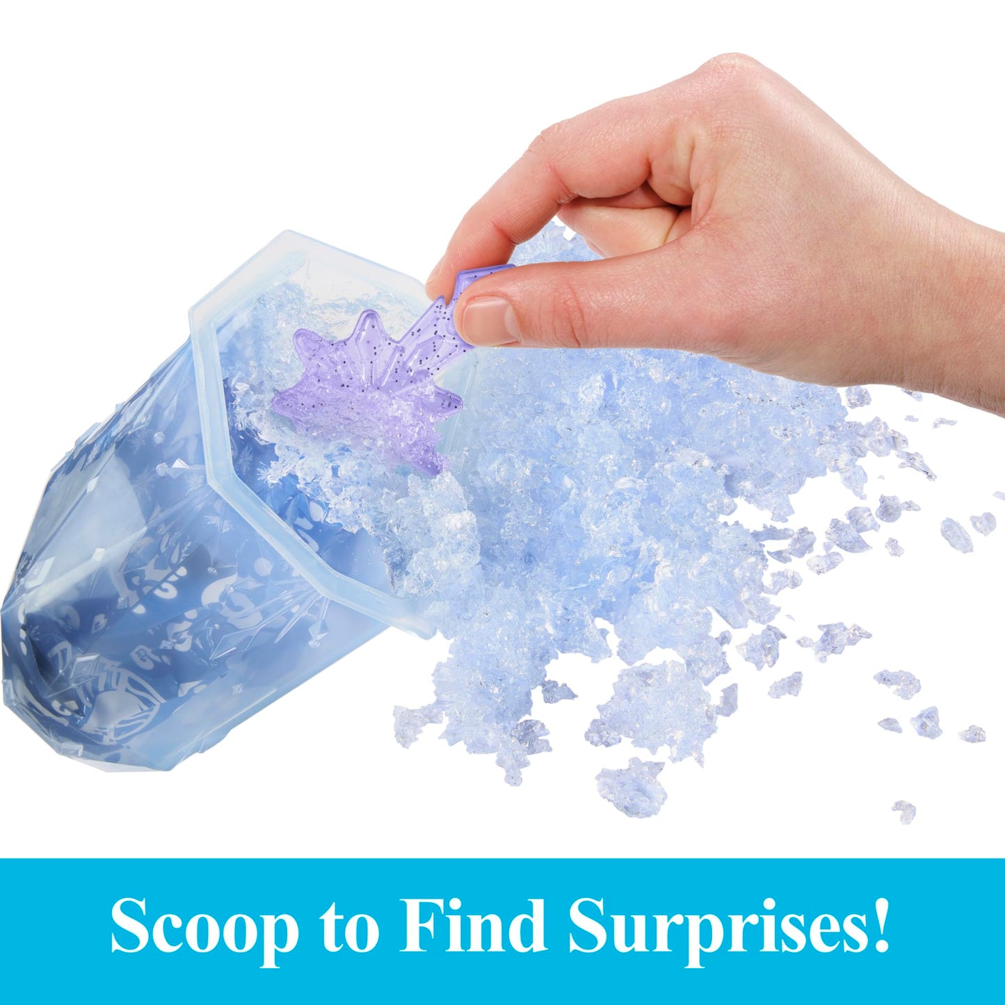 Mattel Disney Frozen Toys, Ice Reveal Small Doll Set with 1 Doll, Squishy Ice Gel & 6 Surprises Including Friend Figure & Play Pieces (Dolls May Vary)