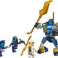 LEGO NINJAGO Jay’s Mech Battle Pack Adventure Toy Set for Kids, with Jay Minifigure and Mech Figure, Creative Ninja Gift for Boys and Girls Aged 6