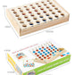 4 in a Row Wooden Board Game Foldable Line Up 4 Classic Family Toy Educational Toy For Kids and Family