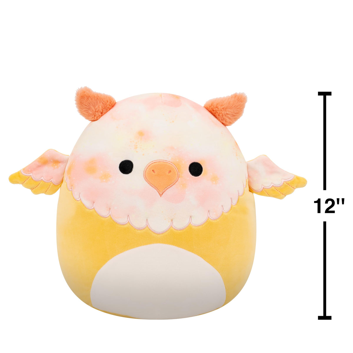 Squishmallows Original 12in Mito the Yellow Tie-Dye Griffin - Official Jazwares Plush (Medium-Sized)