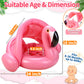 Flamingo Baby Float with Canopy,Baby Pool Float