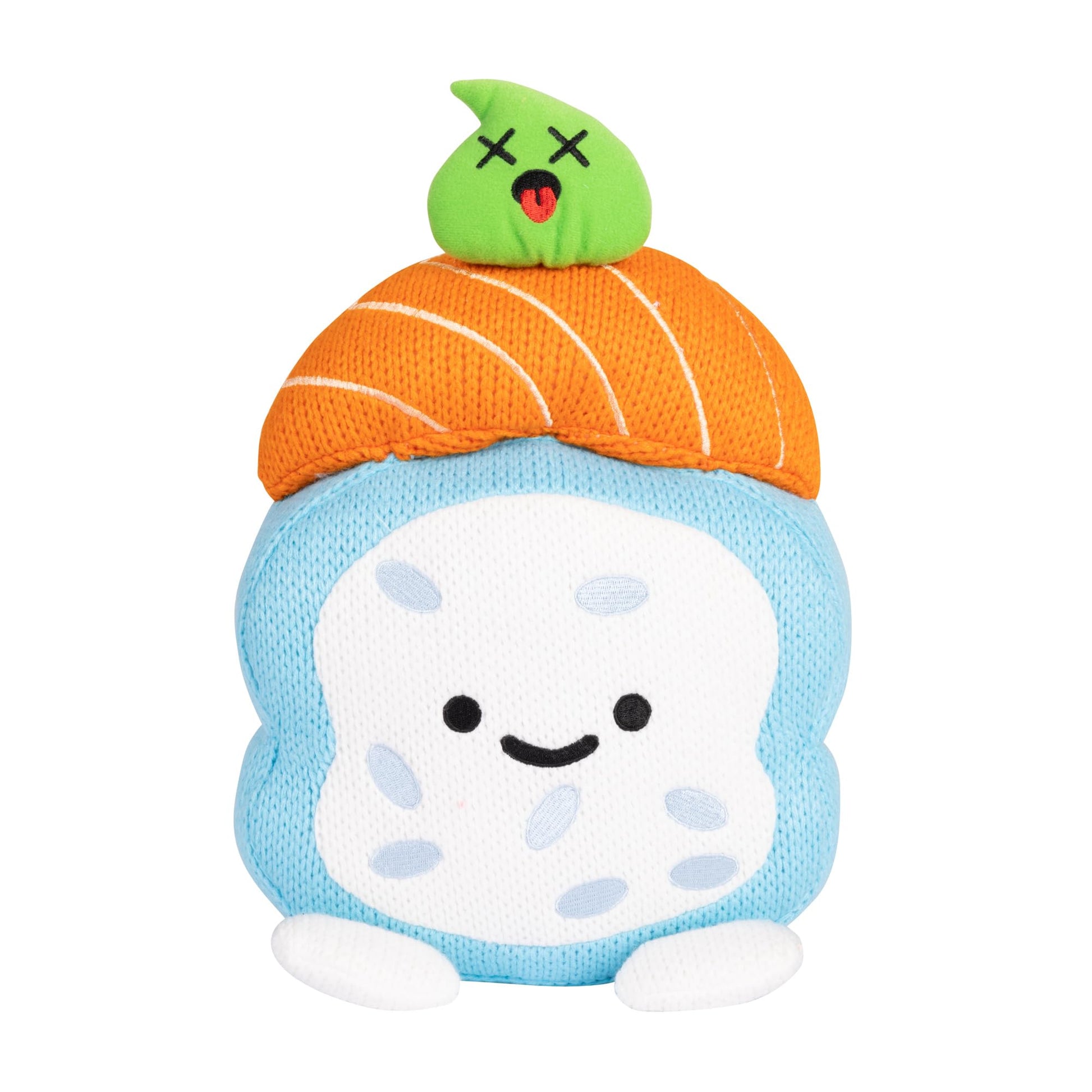 Ami Amis™ Jumbo Suzshi - Soft Crochet Sushi Plush, Extra Cuddly 10" Collectible, Cute Knit Toy for Sushi Lovers & Plush Fans