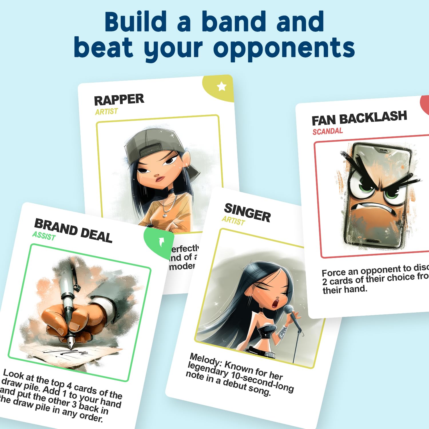 Top The Kpop Charts, a Fun Card Game for Kids, Teens and Adults. A Strategic Friend and Family Game, and a Great boy or Girl Birthday Gift for 8 Years