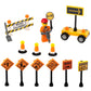 Building Toys 2 Lane Main Road Traffic Light City Town Village Street Stop Sign Bus Stop Post Box Road Sign Compatible with All Major Brick Brands