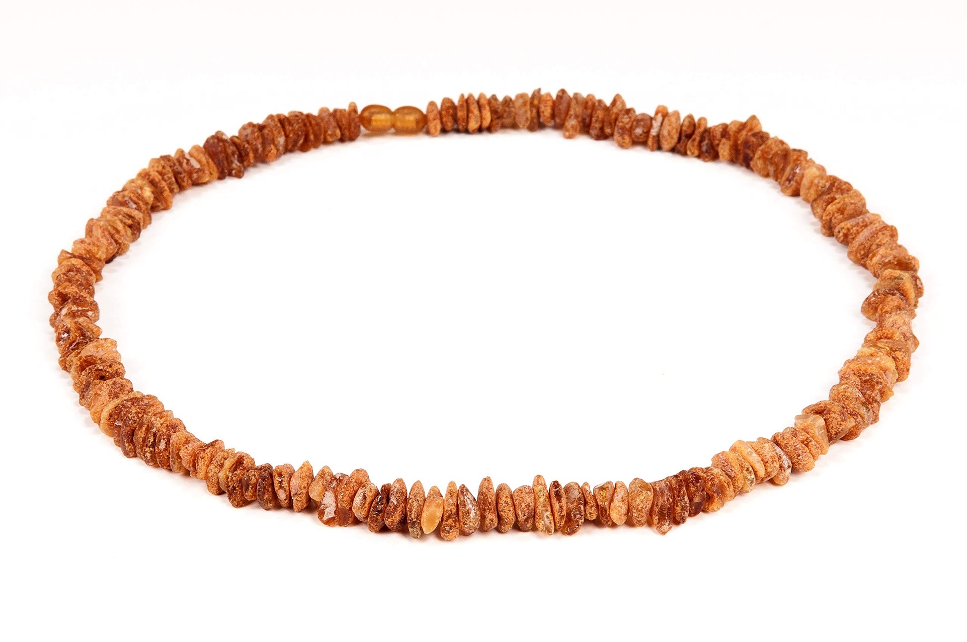 AMBERAGE Natural Baltic Amber Necklace for Women - Hand Made from Raw/Certified Baltic Amber Beads(2 sizes) (21.7)