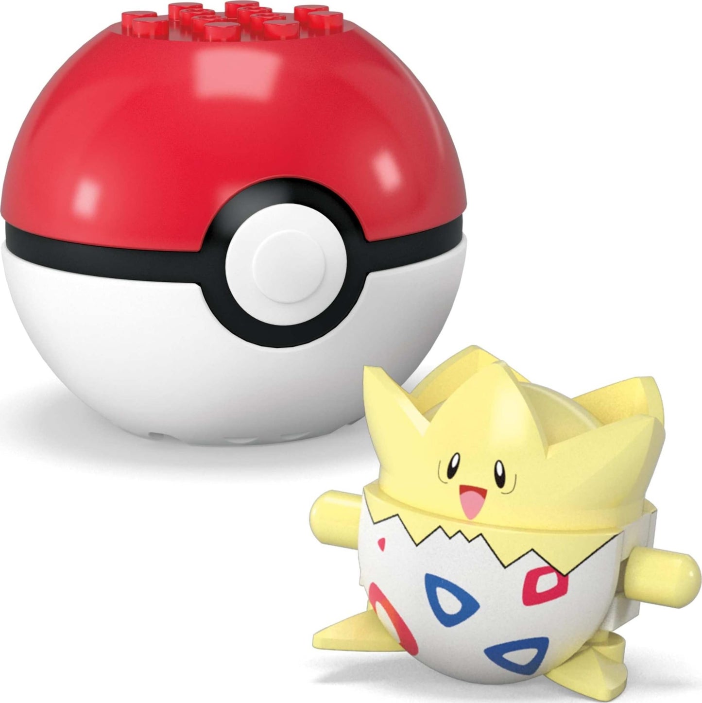 MEGA Pokémon Action Figure Building Toys Set, Poké Ball 2-Pack, Togepi and Piplup with 41 Pieces, for Kids