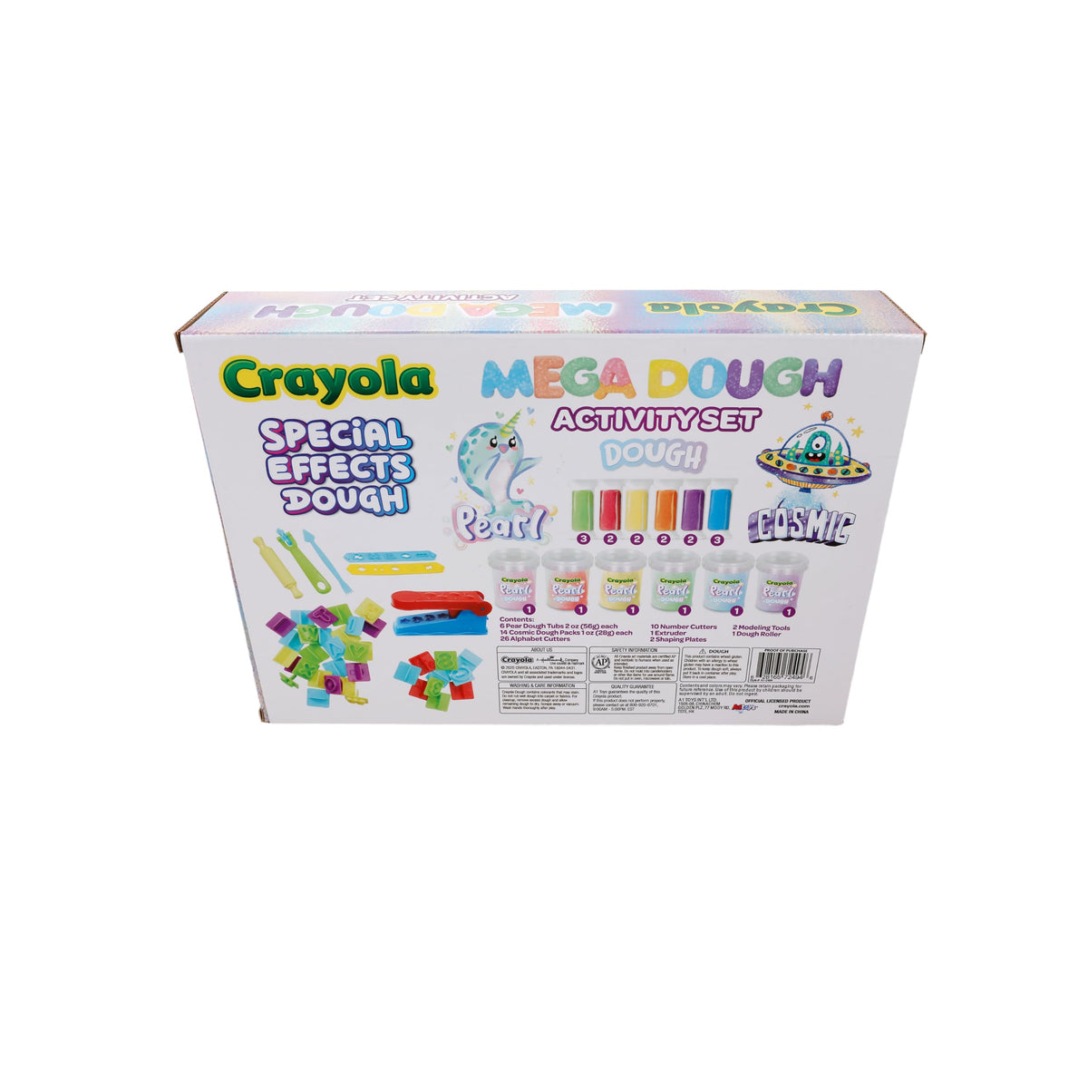 Crayola Silly Scents Mega Dough Activity Kit - Fidget Toys & Sensory Toys for Kids - 50+ Pieces Including Scented Dough, Alphabet & Number Cutters -