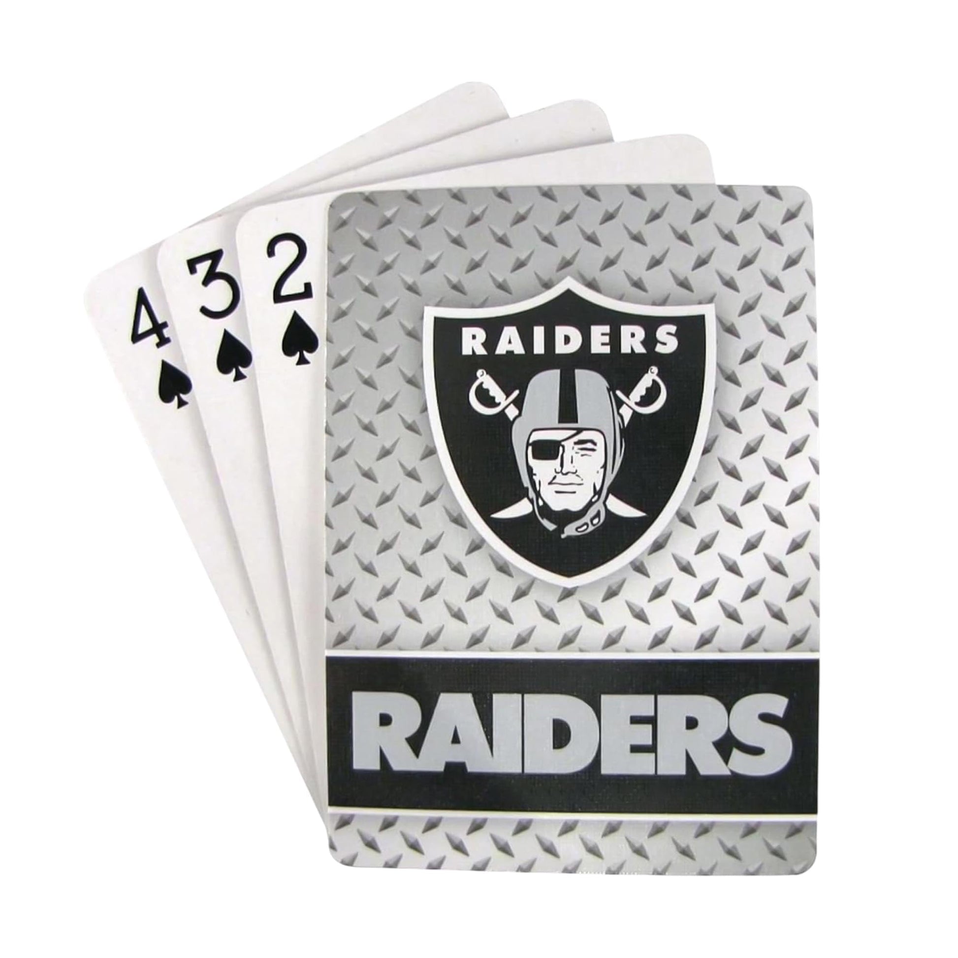 Oakland Raiders Diamond Plate Playing Cards