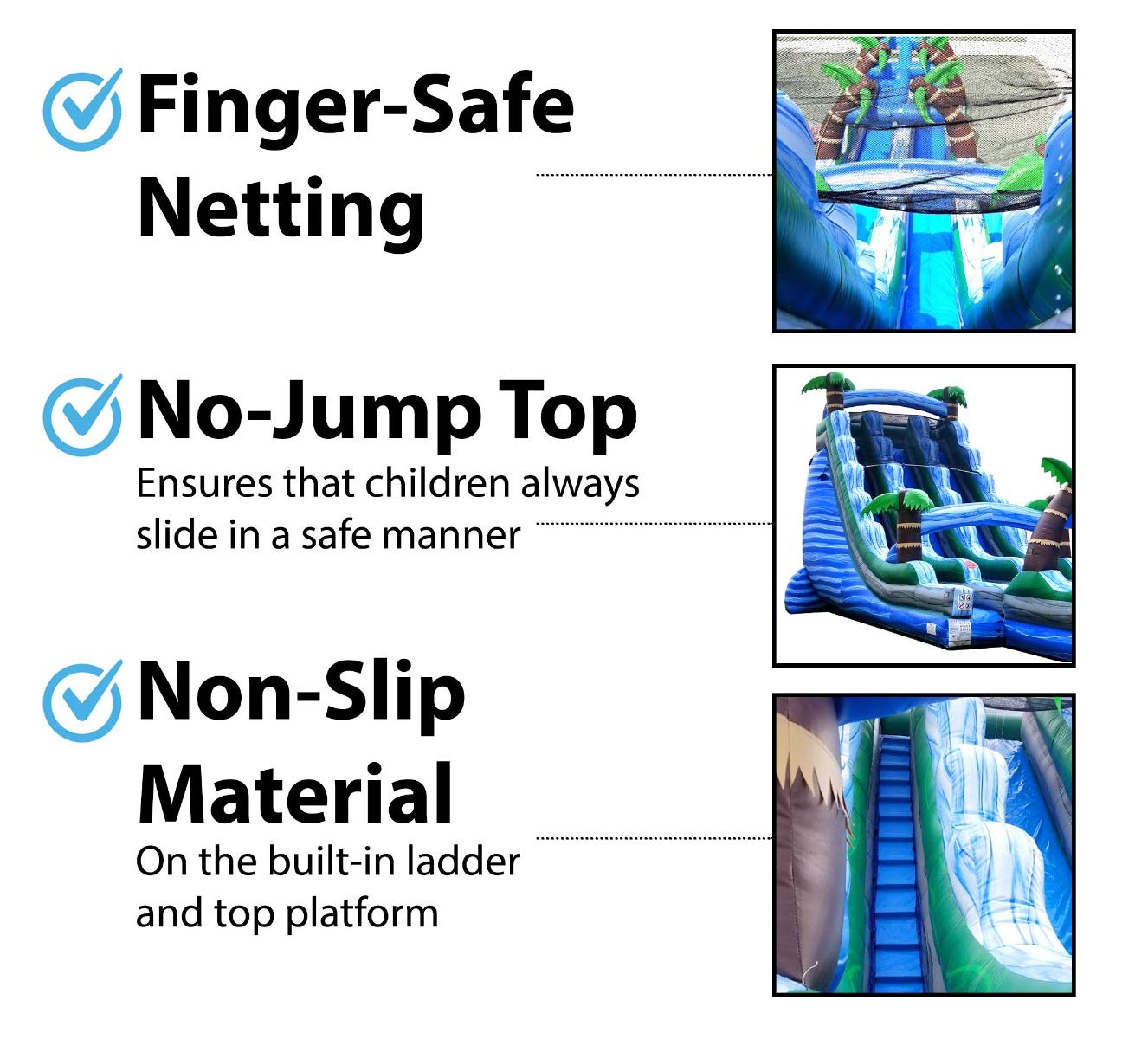 TentandTable 22FT Commercial Inflatable Dual Water Slide & Splash Tube